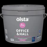 OLSTA OFFICE&HALL Краска акриловая для офисов и холлов шелковисто-матовая, база А (0,9л)