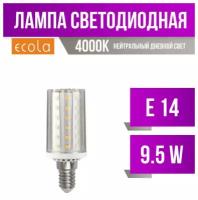 Светодиодная лампа Ecola Corn LED Premium 9,5W 220V E14 4000K кукуруза со стеклом 108x30 Z4NV95ELC