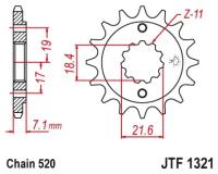 JT Звезда цепного привода JTF1321.13