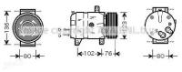 AVA RTAK069 AVA RTAK069_компрессор кондиционера Opel Vivaro/Movano,Renault Master/Traffic,Nissan Primaster 98