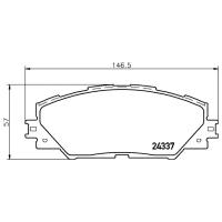 Тормозные колодки дисковые передние (Pf-1530) NISSHINBO NP1058