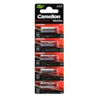 Батарейка алкалиновая Camelion Mercury Free, A23 (MN21, LR23A, LRV08)-5BL, 12В, блистер,5 шт