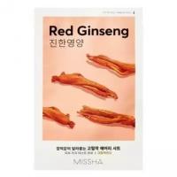 Тканевая маска для лица Missha с экстрактом женьшеня - Airy Fit Sheet Mask (Red Ginseng)