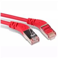 Кабель витая пара патч-корд Hyperline PC-APM-STP-RJ45/L45-RJ45/R45-C5e-1M-LSZH-RD 1.0m