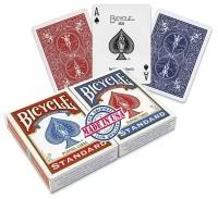 Игральные карты Bicycle Standard, 2 колоды, синяя и красная