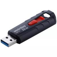 Флеш-накопитель USB 3.0/3.1 Gen1 Smartbuy 32GB IRON Black/Red (SB32GBIR-K3)