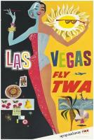 Постер / Плакат / Картина Афиша - Las Vegas 50х70 см в раме