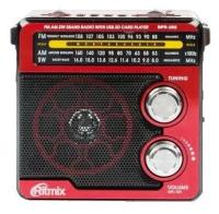 Радиоприемник Ritmix RPR-202 Red, диапазоны FM, СВ*AM, КВ*SW, usb, SD, MP3 плеер, фонарь - красный