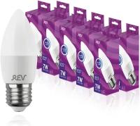 Упаковка светодиодных ламп 10 шт. REV 32348 8, E27, C37, 7 Вт, 4000 К