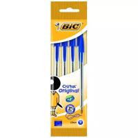 BIC Набор шариковых ручек Cristal Original, 1 мм (8308601/8308591), синий цвет чернил