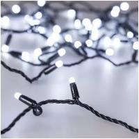 Светодиодная гирлянда ARD-STRING-CLASSIC-10000-BLACK-100LED-MILK-STD White (230V, 7W) (Ardecoled, IP65)