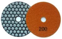 Алмазный гибкий шлифовальный круг для сухой полировки (черепашка) АГШК 100 мм Р200