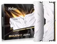 Оперативная память Netac Shadow DDR4 II 16GB (8Gbx2) 3200MHz PC25600 CL16, White с радиатором (NTSWD4P32DP-16W)