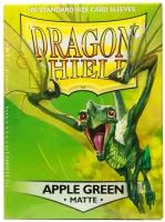 Протекторы Dragon Shield (66 х 91 мм, 100 шт.): Apple Green Matte / Яблочно-Зеленые матовые