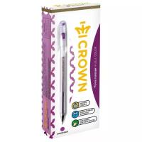 Ручки для школы гелевые фиолетовые / Набор ручек для девочек 12 штук, комплект для рисования Crown 