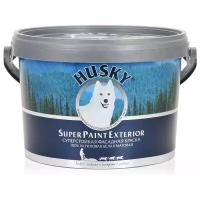 Краска акриловая HUSKY Super Paint Exterior фасадная влагостойкая огнезащитная матовая белый 2.5 л