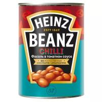 Фасоль печеная Heinz Beanz Жгучий чили в томатном соусе, жестяная банка, 390 г