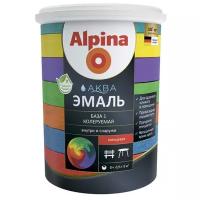 Эмаль акриловая Alpina Аква Эмаль глянцевая База 1, 0,9 л