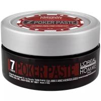 L'Oreal Professionnel Моделирующая паста Homme Poker Paste, экстрасильная фиксация, 75 мл, 75 г