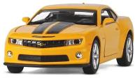 Машинка металлическая Автопанорама 1:32 Chevrolet Camaro SS, желтый, свет, звук