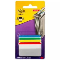 Post-it Клейкие закладки пластиковые со сгибом, 50.8х38.1 мм, 4 цвета по 6 штук (686-A1-RU)