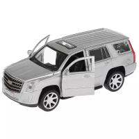 Внедорожник ТЕХНОПАРК Cadillac Escalade (ESCALADE-BK/SL/WT) 1:43, 15 см, серебристый