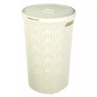 Корзина для белья CURVER Rattan Style, 39.8х39.8х60.9 см