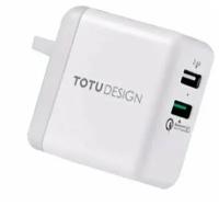 Сетевое зарядное устройство Totu Design Adapter Super Series (AC25) QC3.0, 2 х USB