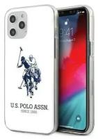 Чехол CG Mobile U. S. Polo Assn. PC/TPU Shiny Double horse Hard для iPhone 12 Pro Max
