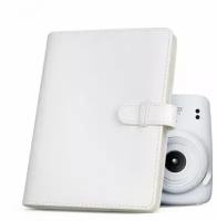 Фотоальбом для Instax Mini, c застёжкой, 128+1 фото, white