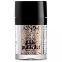 NYX professional makeup Глиттер для лица и тела Metallic Glitter Paillettes 04 goldstone