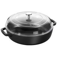 Staub Сотейник со стеклянной крышкой, 26 см, черный 12722623 Staub