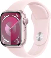 Умные часы Apple Watch Series 9 41 мм Aluminium Case GPS, Pink/Light Pink Sport Band