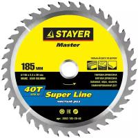 Пильный диск STAYER Super Line 3682-185-20-40 185х20 мм