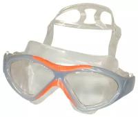 Очки маска для плавания взрослая E36873-11 (серо/оранжевые)