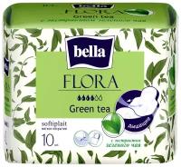 Bella прокладки Flora green tea, 4 капли