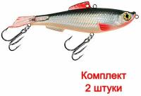 Балансир для рыбалки AQUA тюлька ХХ-108mm цвет 001 (классика, плотва), 2 штуки