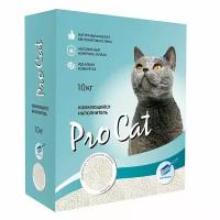 Наполнитель для кошачьего туалета PRO CAT Regular комкующийся из экстра белой глины