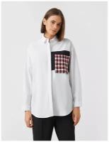 Рубашка с длинным рукавом KOTON WOMEN, 2SAK60092UW, цвет: OFF WHITE, размер: 44