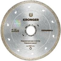 Алмазный диск по керамограниту 180 x 25.4 мм Керамика Kronger