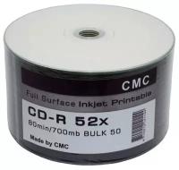 Диски CMC CD-R 80 52x Bulk Full Ink Print 50шт