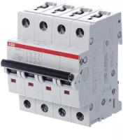 Автоматический выключатель ABB S200, 4 полюса, 25A, тип C, 6kA