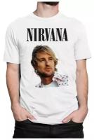 Футболка Dreamshirts Studio Nirvana / Нирвана / Оуэн Уилсон / Мужская Белая 2XL