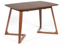 Стол обеденный Tetchair VAKU (Ваку), основание бук, столешница мдф, 80x120+40x75см, brown