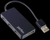 Хаб USB Perfeo PF-VI-H023 4 Ports Black PF_C3217