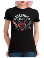 Футболка Dreamshirts Studio Hellfire Club / Клуб Адского пламени / Очень Странные Дела / Stranger Things / Женская