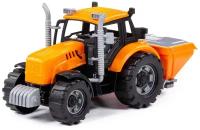 Трактор Полесье Прогресс (91246), 23 см, оранжевый/черный