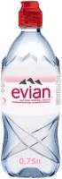 Вода минеральная Evian негазированная 0,75 л, Франция