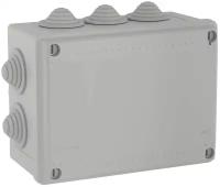 Коробка распределительная открытой установки 190х140х70мм с кабельными вводами, IP55, 10 вводов код 54100 DKC