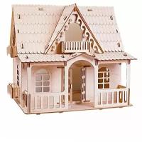 2-х этажный кукольный домик. Кукольный дом модель для сборки, развивающие игрушки для детей